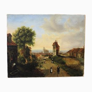 Lively Village Painting, 1846, Oil on Canvas-BCR-1299795