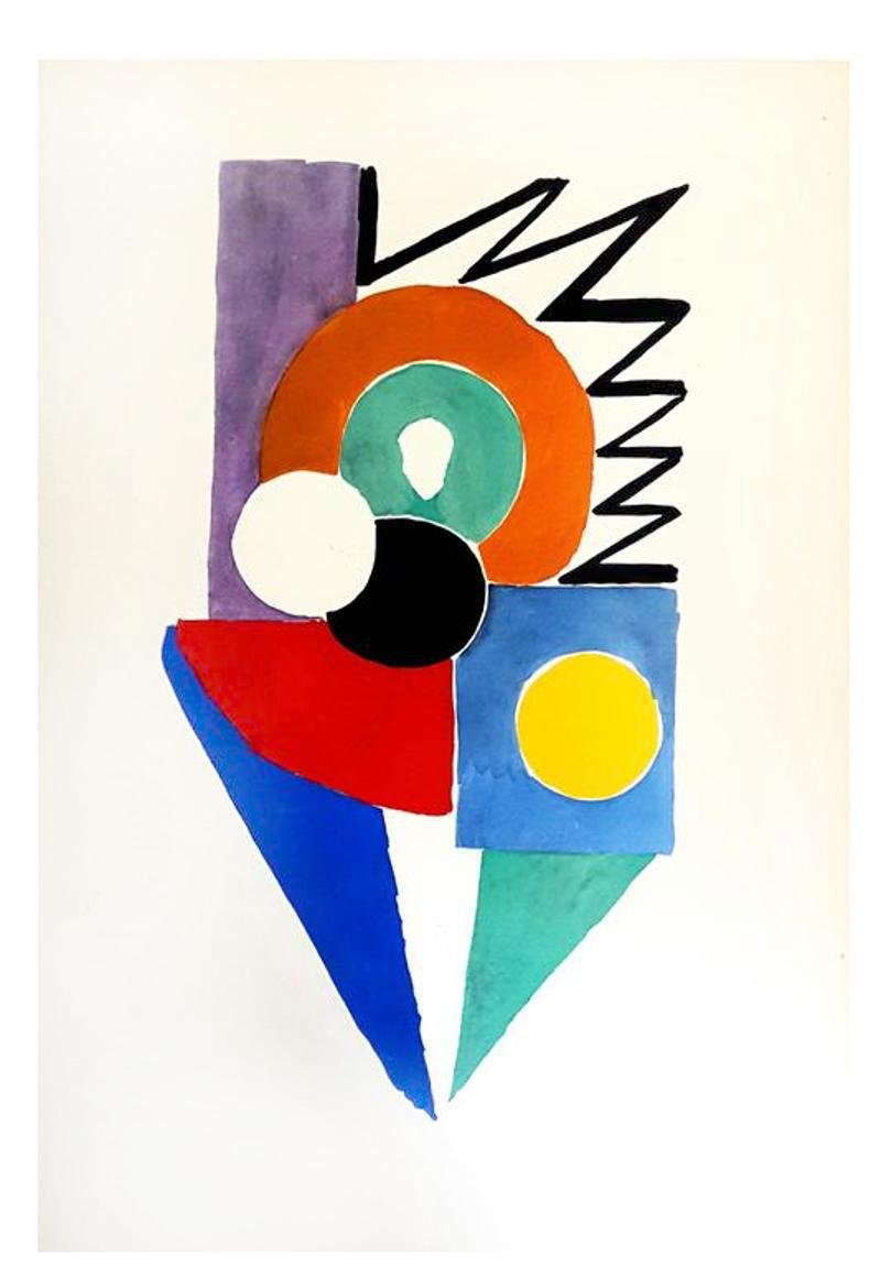 Living Painting - Colour Pochoir 1969