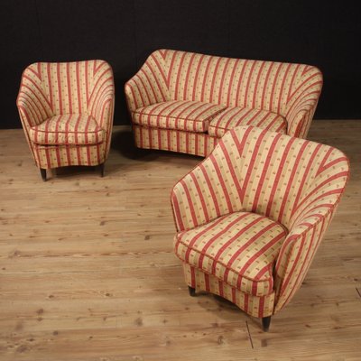 Living Room Set attributed to Gio Ponti, 1960s, Set of 3-RP-1766022