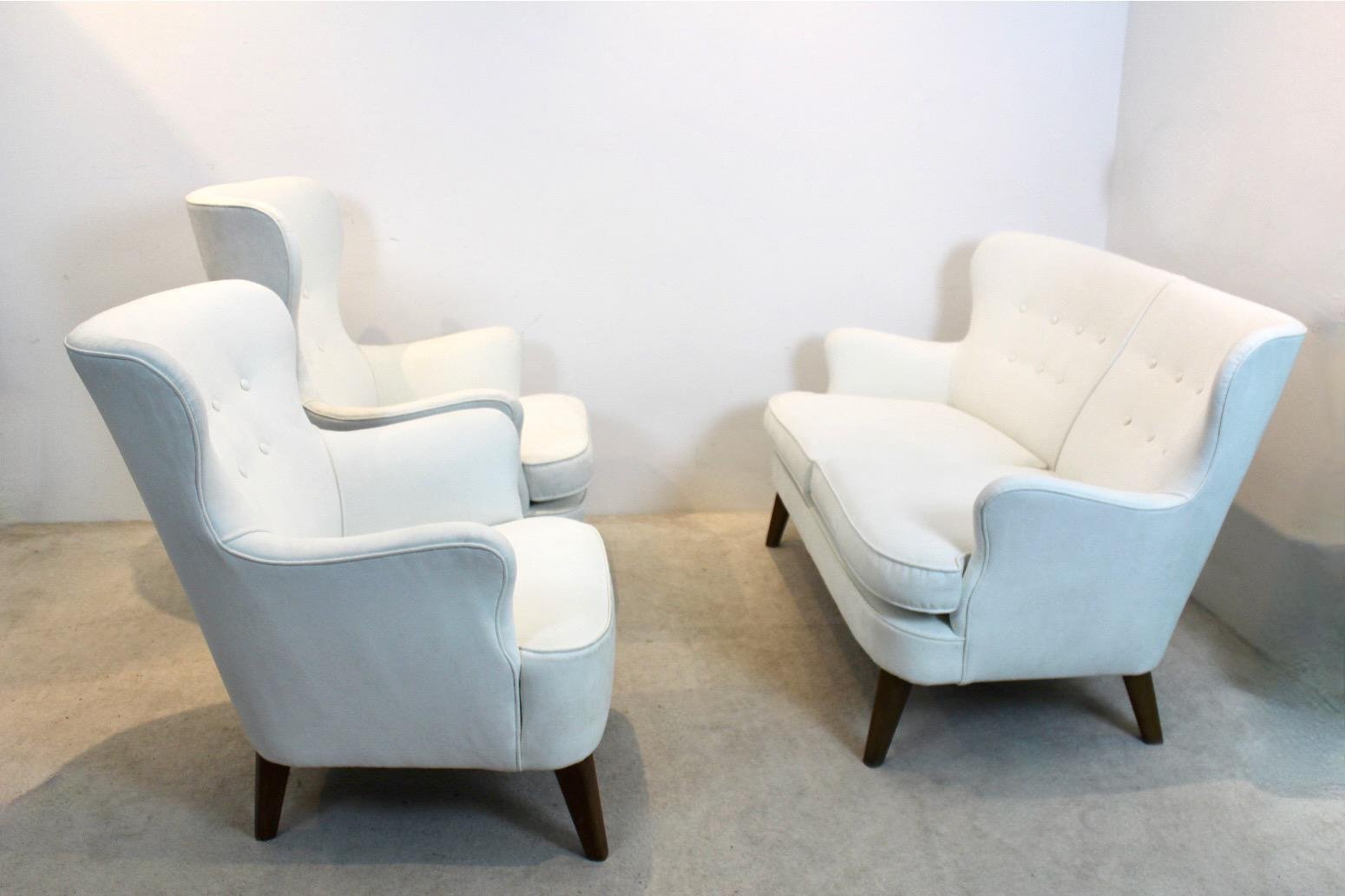 Living Room Set attributed to Theo Ruth for Artifort, Set of 3