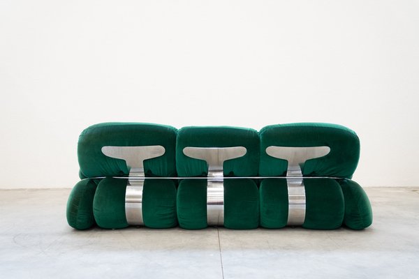 Living Room Set by Adriano Piazzesi, 1970, Set of 3-KNM-1763265