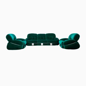 Living Room Set by Adriano Piazzesi, 1970, Set of 3-KNM-1763265