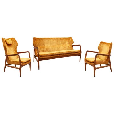 Living Room Set by Aksel Bender Madsen for Bovenkamp, 1952, Set of 3-KL-620392