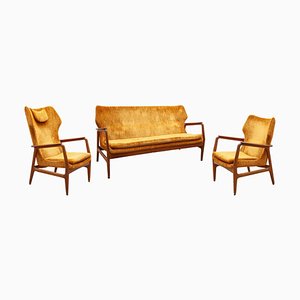 Living Room Set by Aksel Bender Madsen for Bovenkamp, 1952, Set of 3-KL-620392