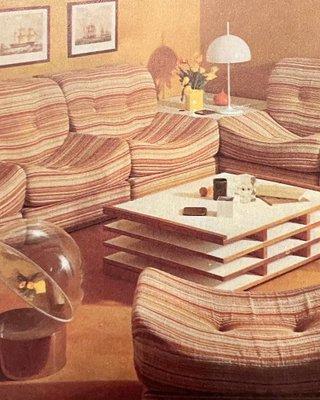 Living Room Set by Bernard Govin for Ligne Roset, 1970s, Set of 3-VAM-1813873