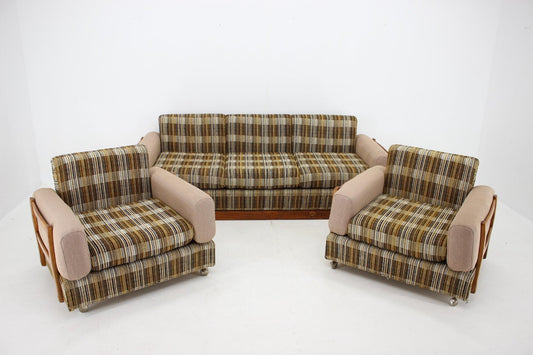 Living Room Set by Drevotvar, Czechoslovakia, 1970s, Set of 3