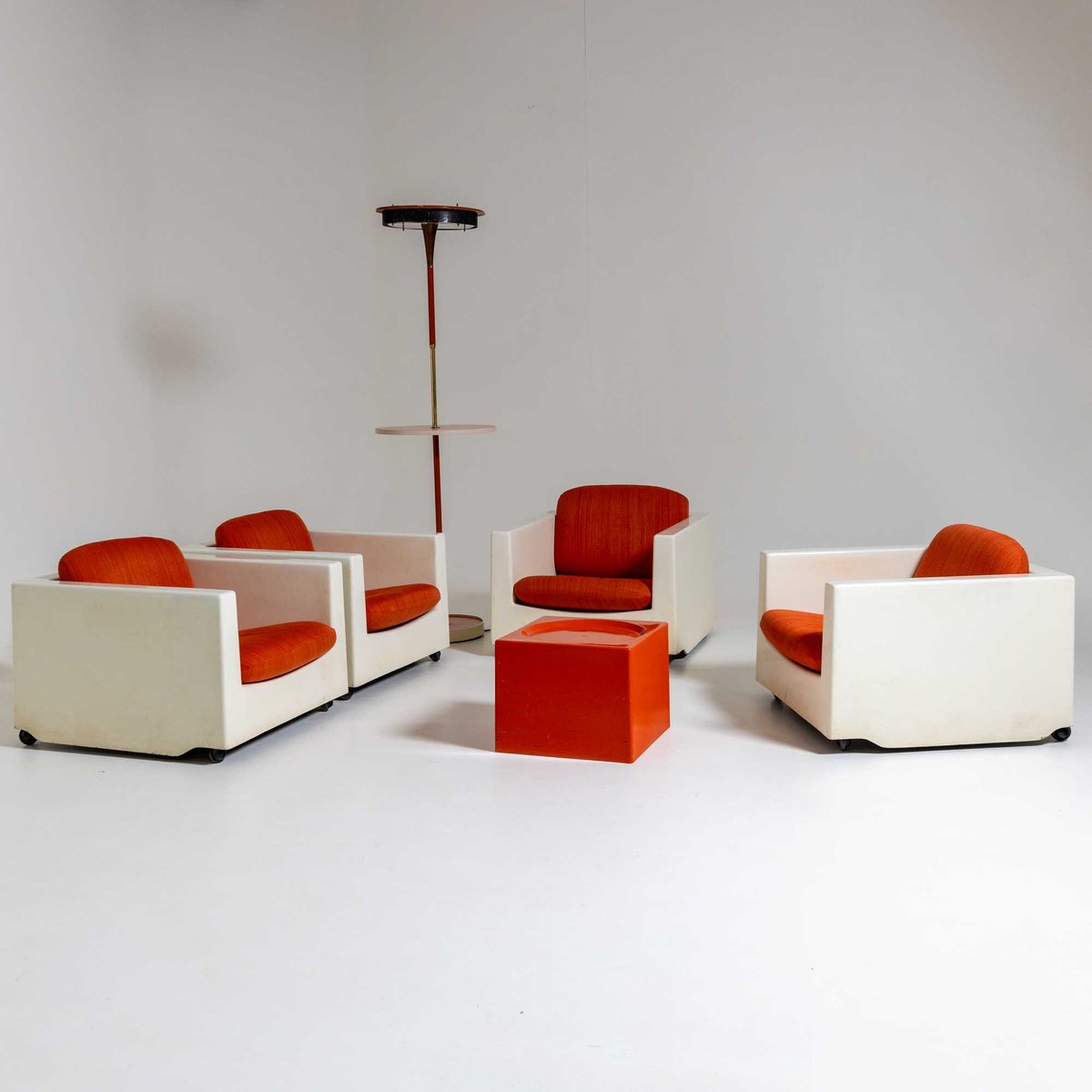 Living Room Set by Ico Parisi for Mim, Italy, 1960s, Set of 5