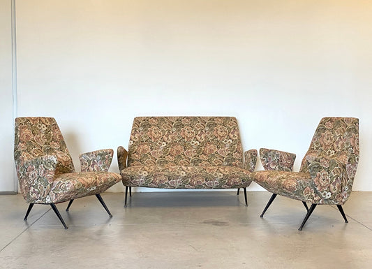 Living Room Set by Nino Zoncada, 1950s, Set of 3