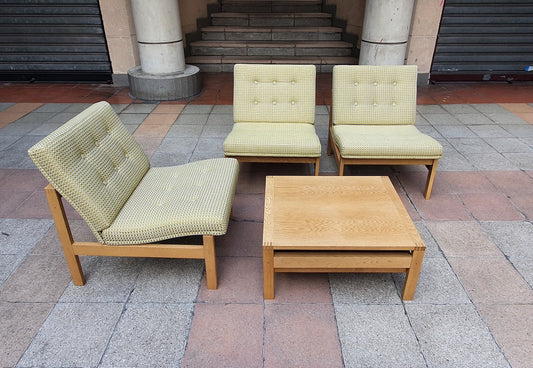 Living Room Set by Ole Gjerløv-Knudsen & Torben Lind, 1960s, Set of 3