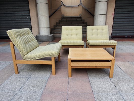 Living Room Set by Ole Gjerløv-Knudsen & Torben Lind, 1960s, Set of 3-RJQ-1015707