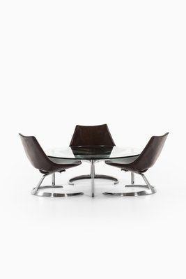 Living Room Set by Preben Fabricius & Jørgen Kastholm for Ivan Schlecte, 1966, Set of 4