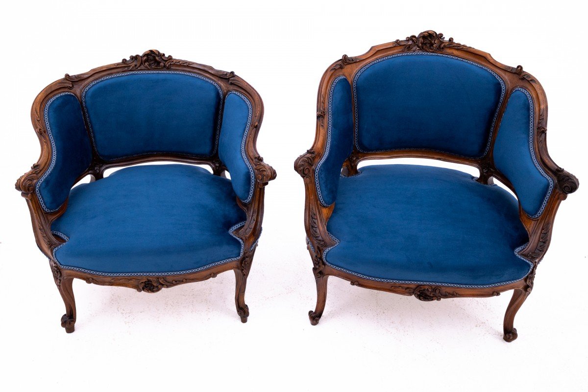 Living Room Set, France, 1880, Set of 3