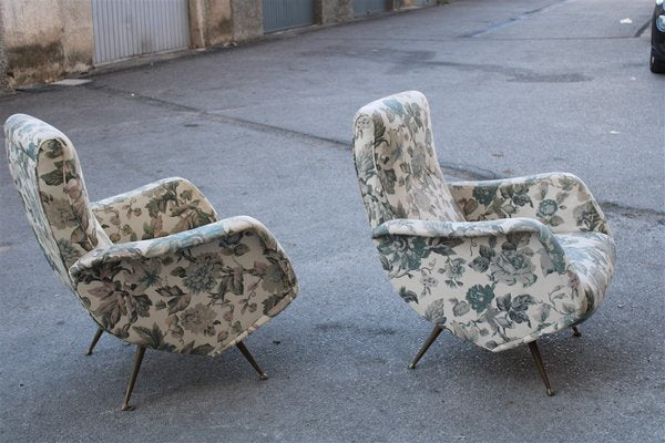 Living Room Set Sofa with Armchairs by Isa Bergamo for Isa Aldo Morbelli, 1950s, Set of 3-EH-2023707