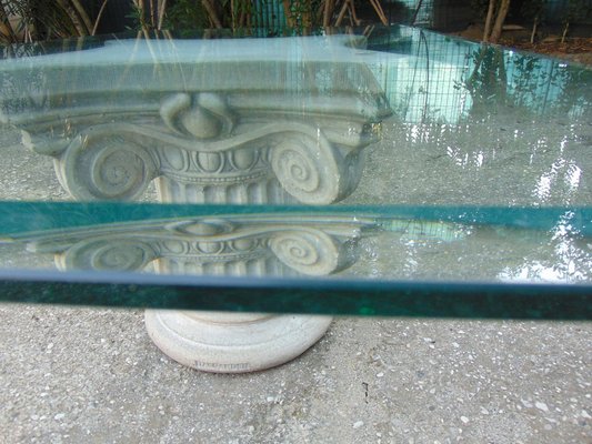 Living Room Table in Glass, 1980s-GZF-1419837