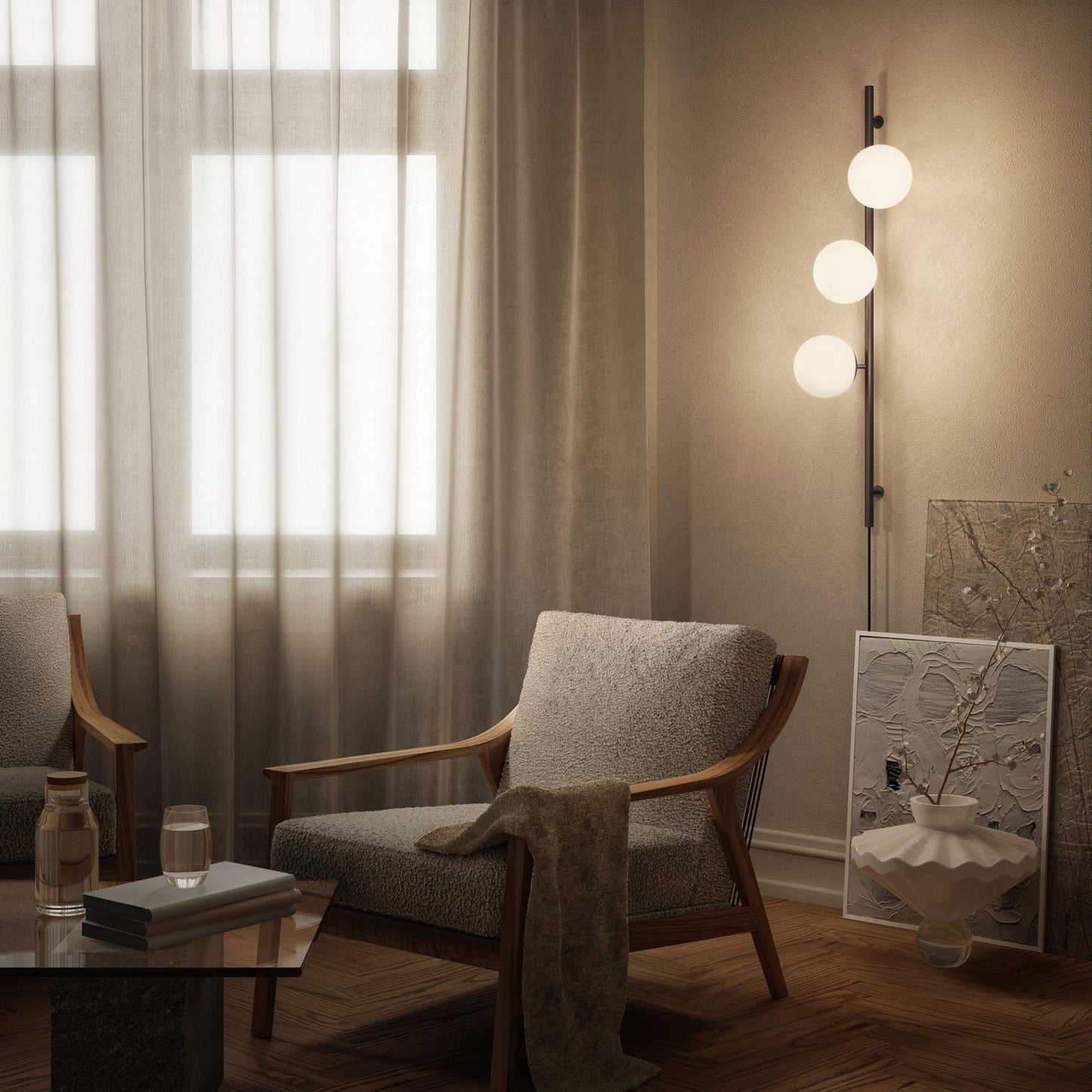 Edgeform Stringball 3 Wall Lamp Anthracite