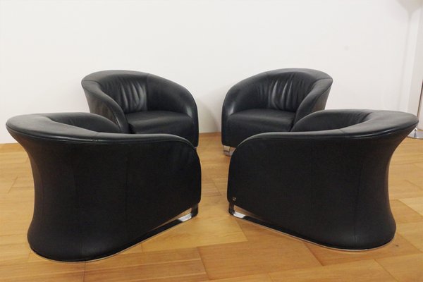 Liz Lounge Chairs from Natuzzi, 2000s, Set of 4-KNM-1034605