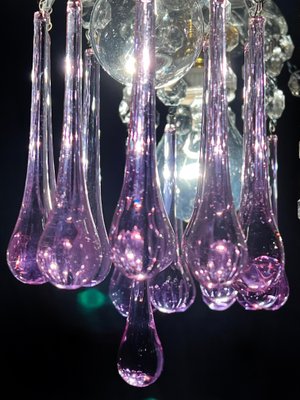 Liz Taylor's Tears Murano Chandelier, 1950s-OVO-1746730