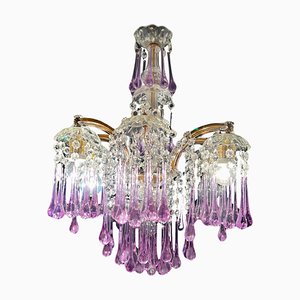 Liz Taylor's Tears Murano Chandelier, 1950s-OVO-1746730