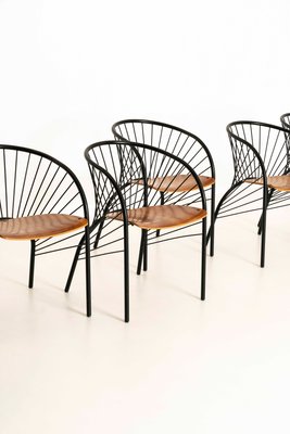 Lizie Dining Chairs by Regis Protiere for Pallucco, Italy, 1984, Set of 6-UQV-1061082