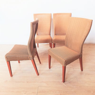 Lloyd Loom Rattan Side Chairs, 1980s, Set of 4-WK-2027862