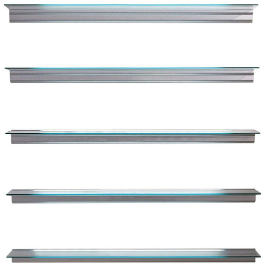 Lluís Cloet, Oscar Tusquets Shelve 'Hialina' Aluminium / Glass by BD Barcelona