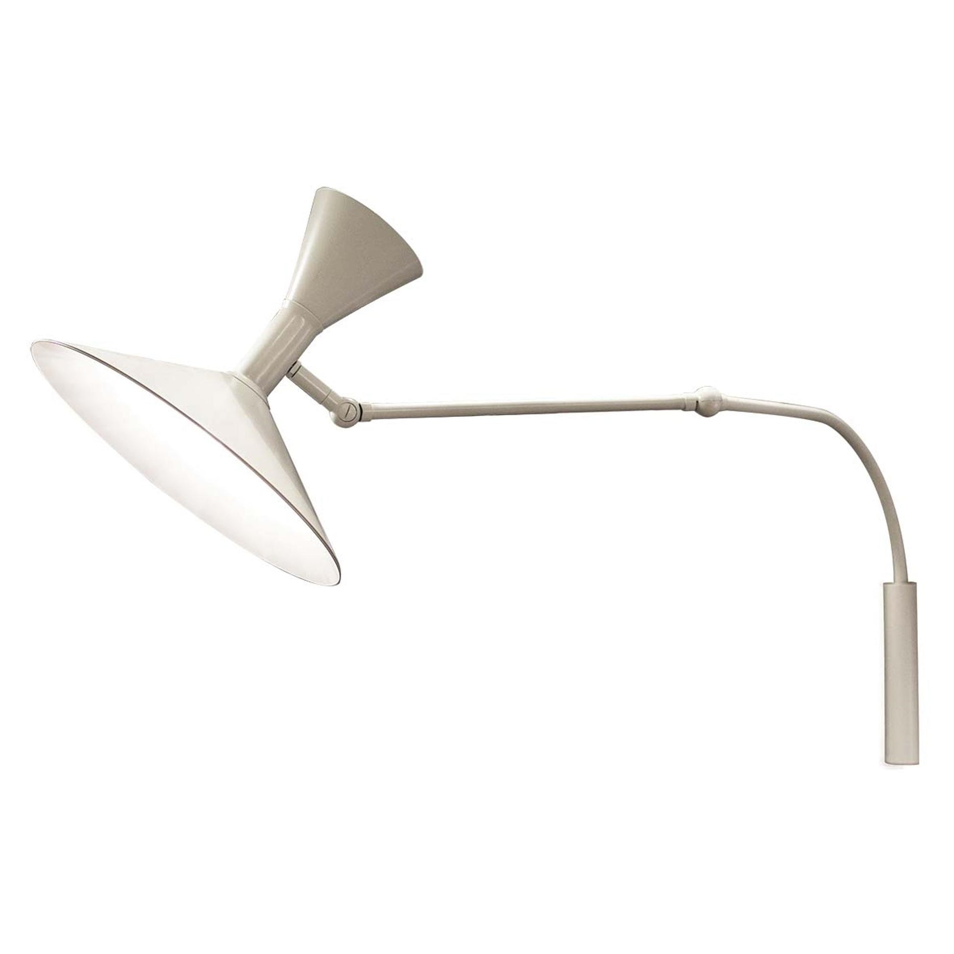 Lampe de Marseille Mini Wall Light by Nemo #White with Cone Rosette In White