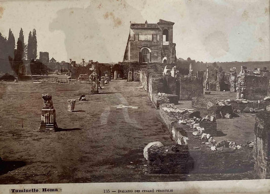 Lodovico Tuminello, View of Monuments of Rome, Original Photograph, 19th-Century