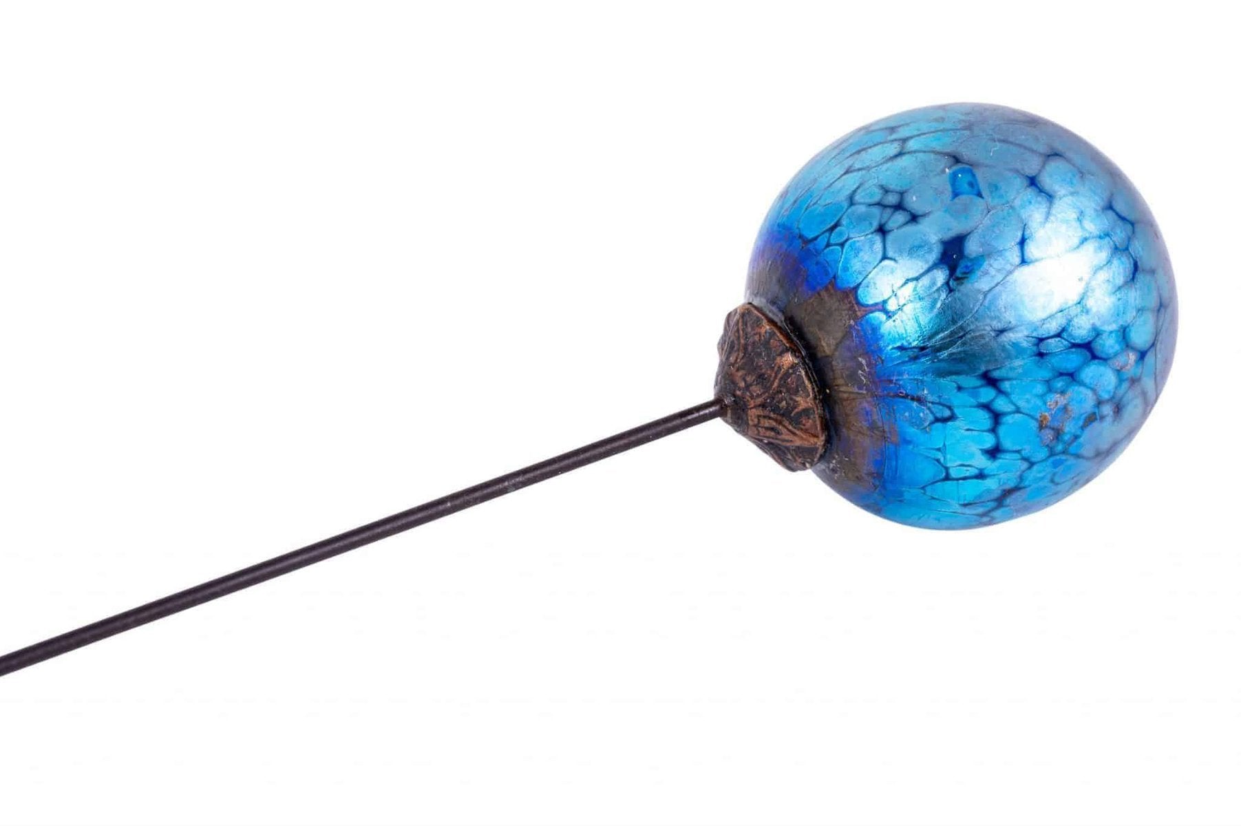 Loetz Hatpin Cobalt Pupilon, 1898