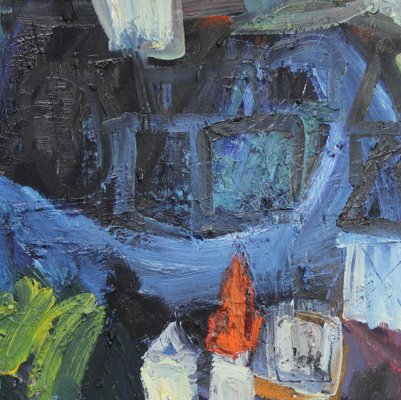 Lola Galanes, Expressionist Landscape, 2000s, Oil on Canvas, Framed-NE-1396391