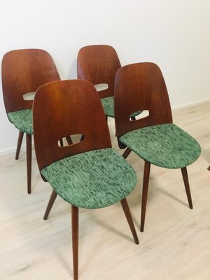 Lollipop Dining Chairs by Frantisek Jirak for Tatra, 1960s, Set of 4-YNX-980980