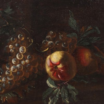 Lombard School Artist, Still Life with Flowers and Pumpkins, Late 1600s, Oil on Canvas, Framed-VMM-1283540