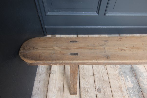 Long 19th Century Primitive Wabi Sabi Bench-TAT-1752619