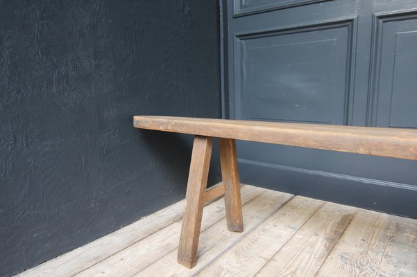 Long 19th Century Primitive Wabi Sabi Bench-TAT-1752619