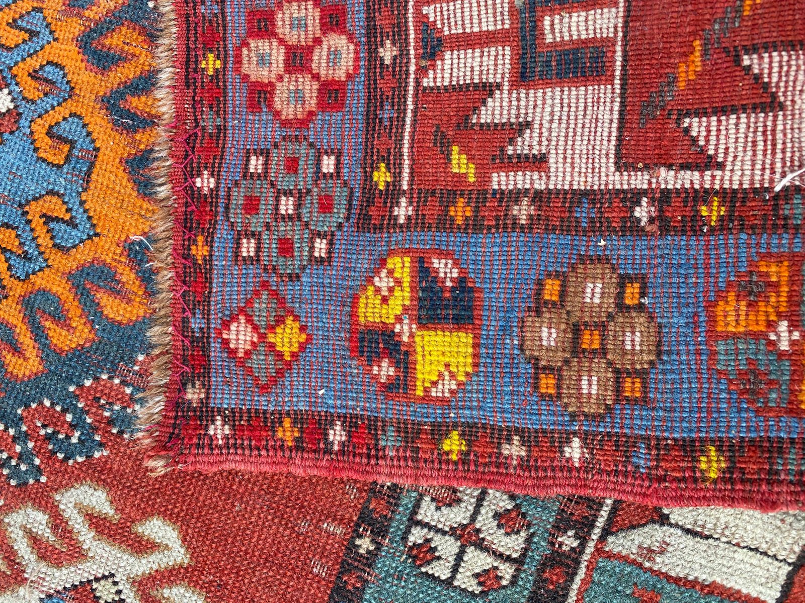 Long Antique Kazak Runner