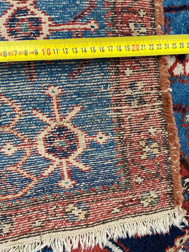 Long Antique Kurdish Rug, 1890s