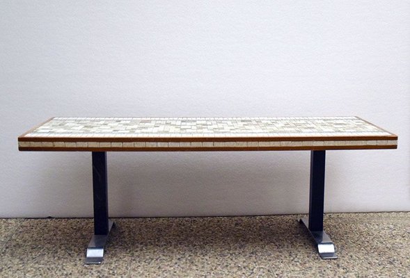 Long Coffee Table in Ceramic Mosaic, Italy, 1970s-HS-824151