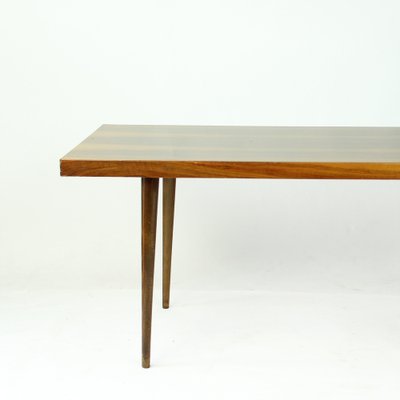 Long Coffee Table in Walnut from Mier, Czechoslovakia, 1965-UL-1396428