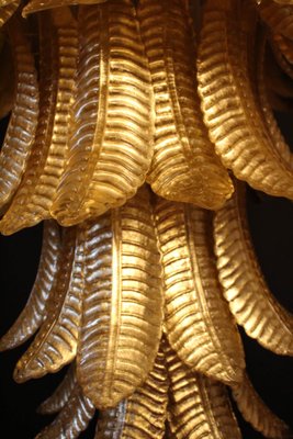 Long Golden Murano Glass Chandelier-YF-1104623