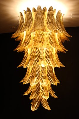 Long Golden Murano Glass Chandelier-YF-1104623