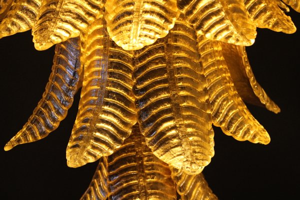 Long Golden Murano Glass Chandelier-YF-1104623