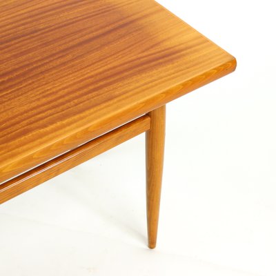 Long Mahogany and Teak Coffee Table, 1970s-UL-868716