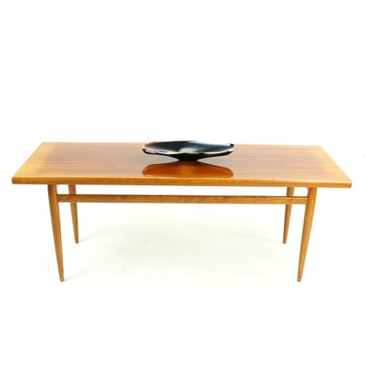 Long Mahogany and Teak Coffee Table, 1970s-UL-868716