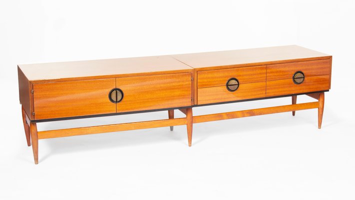 Long Media Console in Czechoslovakian Design, Ca. 1970s-ABO-1440475