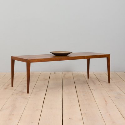 Long Mid-Century Danish Rosewood Coffee Table by Severin Hansen for Haslev, 1960s-UE-1389304