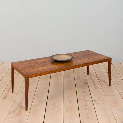 Long Mid-Century Danish Rosewood Coffee Table by Severin Hansen for Haslev, 1960s-UE-1389304