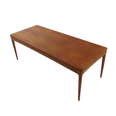 Long Mid-Century Scandinavian Modern Teak Coffee Table-RY-1360239