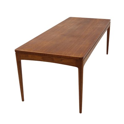 Long Mid-Century Scandinavian Modern Teak Coffee Table-RY-1360239