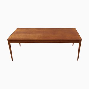 Long Mid-Century Scandinavian Modern Teak Coffee Table-RY-1360239