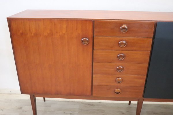 Long Sideboard in Teak Veneer, 1960s-DCO-1777085