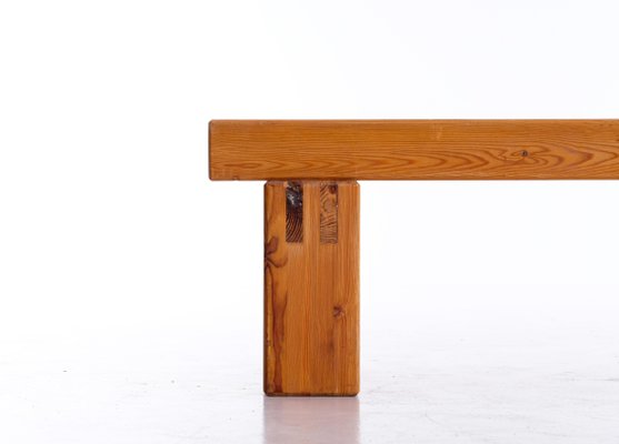 Long Swedish Bench in Pine, 1970s-QU-1706896